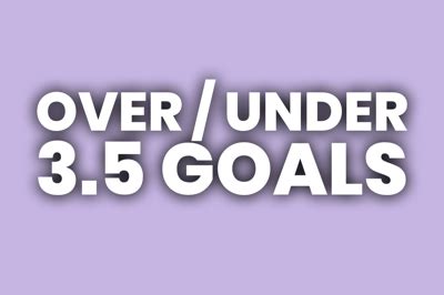 Over/Under 3.5 Goals Meaning & Examples .